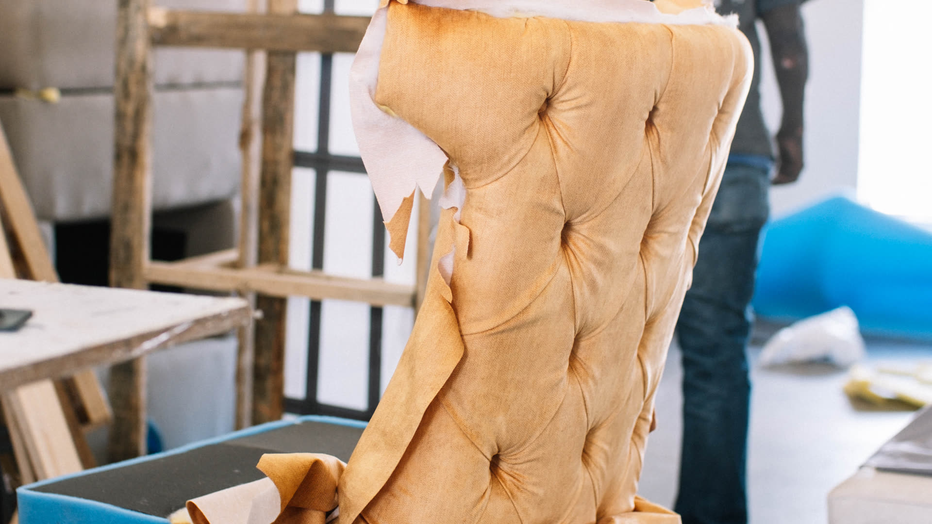 D3 custom chair under upholstery work