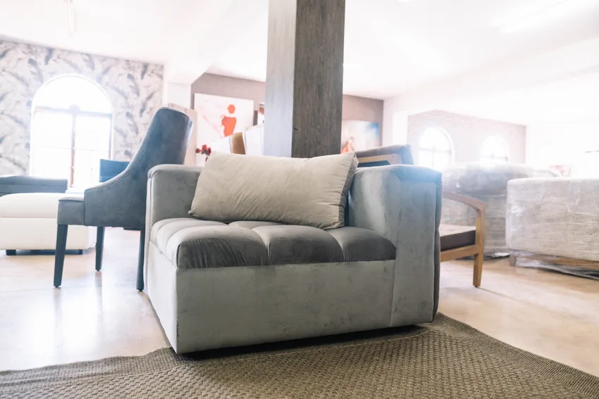 D3 finished sofa and ottoman