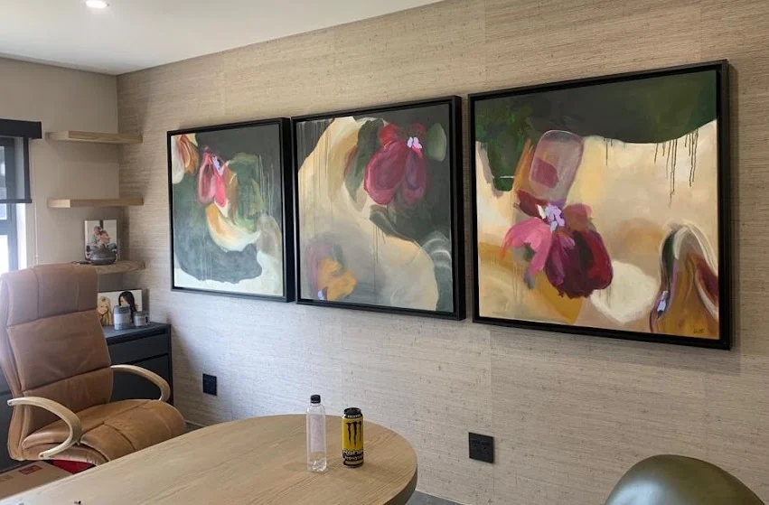 D3 wallpaper mural in a styled interior