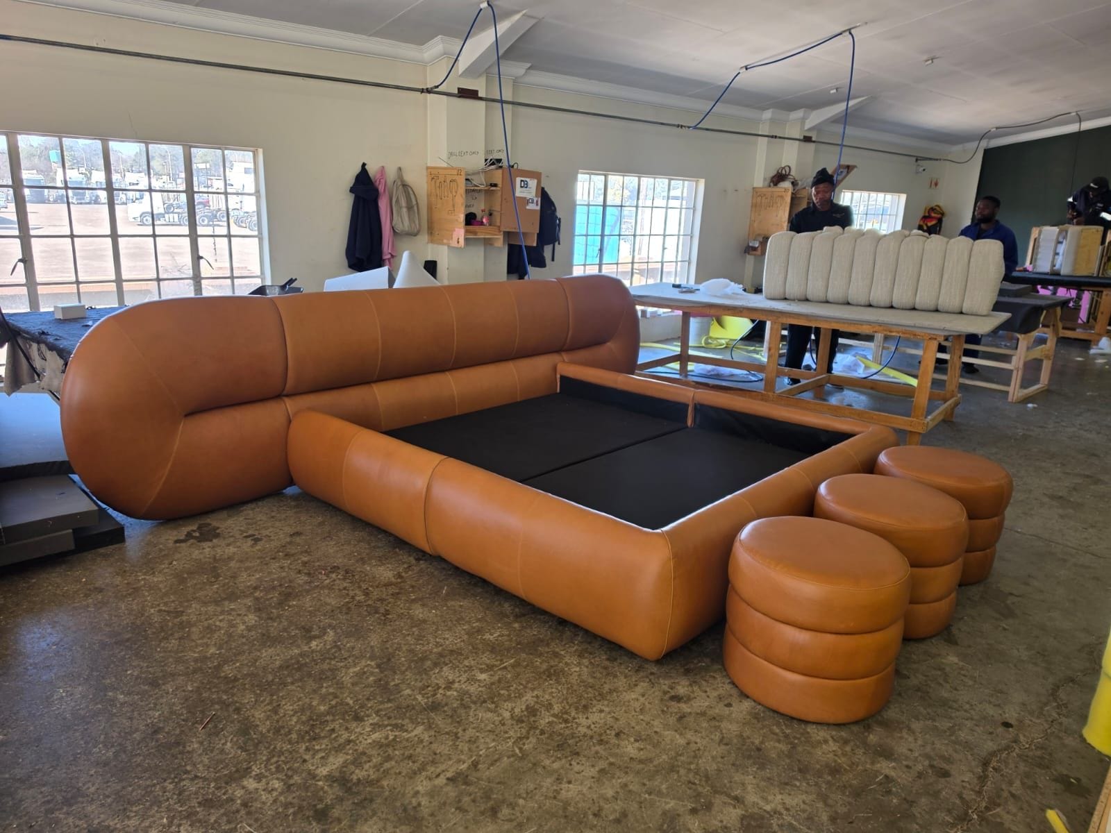Davies Bed Genuine Leather King